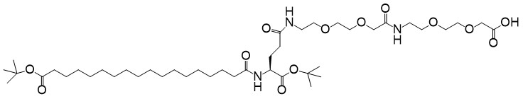 Octa(OtBu)-Glu(AEEA-AEEA-OH)-OtBu